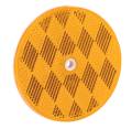 Bargman Round 3-3/16" Amber Reflector w/Center Mount