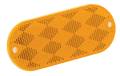 Bargman Reflector Oblong Amber with Mounting Holes and Adhesive Back