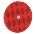 Bargman Round 3-3/16" Red Reflector w/Center Mount