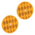 Bargman Reflector 3-3/16" Round Center Mount Amber