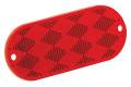 Bargman Reflector Oblong Red with Mounting Holes Only