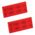 Bargman Reflector Rectangular Red 3-1/4" x 1-1/2" -  Adhesive