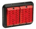 Bargman Taillight #84 LED Surface Mount Red/Red, Black Base