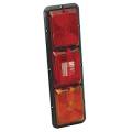 Bargman Taillight #84 Incandesent Recessed Triple Long Red, Backup, Amber - Black Base