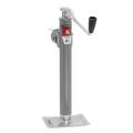 BULLDOG Swivel Jack, Topwind, 15" Travel, Weld-On Tubular Mount, 7,000 lbs. Lift Capacity (Includes Foot Plate)