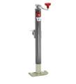 BULLDOG Swivel Jack, Topwind, 15" Travel, Weld-On Tubular Mount, 5,000 lbs. Lift Capacity (Includes Foot Plate)