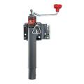 BULLDOG Bolt-On Jack, Topwind, 10" Travel, Bolt-On Swivel Bracket, 2,000 lbs. Lift Capacity