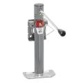 BULLDOG Weld-On Jack, Sidewind, 10" Travel, Weld-On “L” Bend Swivel Bracket, 2,000 lbs. Lift Capacity (Includes Base)