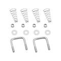 Draw-Tite Gooseneck Accessory Kit, Hide-A-Goose™ Head U-Bolt Kit for #9461, #9465, #9471, #9475 for GM HD Pickups (Includes (4) 1/2" Flat Washers, (4) Lock Nuts, (4) Conical Springs & (2) 1/2" U-Bolts)
