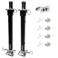 Reese Fifth Wheel RV Landing Gear System, 8K Static, 8K Lift, Single Drive, Output Motors Preassembled to Jacks, Includes Two Switches & Panel, Wiring Harness, Mounting Hardware & Spring Loaded Drop Leg Pins