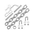 Reese Replacement Part, HD Round Bar & HP Trunnion Bar WD Kit (Includes: (1) Reducer Bushing, (2) Chains, (4) Flat Washers 3/8", (4) Locknuts 3/8"-16 Grade 2, (1) Pull Pin, (2) Safety Pins, (1) Spring Clip, (2) Sq. Hd. Bolt & (2) U-bolts 3/8")