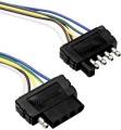 Tow Ready 5-Flat Plug Loop 60" Long, Car & Trailer End Wiring Harness