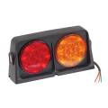 Wesbar Replacement Part, Dual RH LED AG Light w/4 Wire Leads-Lens: Rear-Red/Amber, Front-Amber/Blank