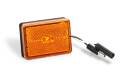 Wesbar Clearance Light LED Waterproof Amber w/Reflex w/Black Base