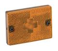 Wesbar Side Marker/Clearance Light w/Reflex & 18" Pigtail, Amber