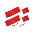 Wesbar Replacement Part, Waterproof Low-Profile Over 80" Taillight and Clearance Light Replacement Lens Set w/Screw