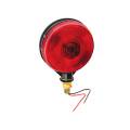 Wesbar Pedestal Mount, Red Stop/Tail/Turn - Single Sided - Black Back