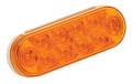 Wesbar LED Waterproof 6" Oval Grommet Mount Taillights Stop/Tail/Turn, Amber