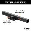 CURT - CURT 44" Universal Weld-On Hitch Center Section, 2" Receiver (No Side Plates) - Image 3