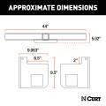 CURT - CURT Universal Weld-On Trailer Hitch, 2-1/2" Receiver (Up to 44" Frames, 9" Drop) - Image 2