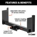 CURT - CURT Universal Weld-On Trailer Hitch, 2-1/2" Receiver (Up to 44" Frames, 18" Drop) - Image 3
