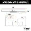 CURT - CURT Universal Weld-On Trailer Hitch, 2" Receiver (Up to 44" Frames, 9" Drop) - Image 2