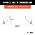 CURT - CURT Puck System 5th Wheel Legs, Select Ford F-250, F-350, F-450, 8' Bed, 24K - Image 2