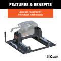 CURT - CURT Puck System 5th Wheel Roller, 24K, Select Ford F-250, F-350, 6.75' Bed - Image 4