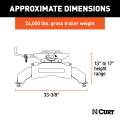 CURT - CURT Q24 5th Wheel Hitch, Select Ford F-250, F-350, F-450, 8' Bed Puck System - Image 2