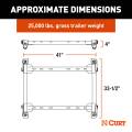 CURT - CURT Puck System 5th Wheel Adapter with Rails, Select Ram 2500, 3500 - Image 3