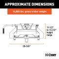 CURT - CURT E16 5th Wheel Hitch, Select Nissan Titan XD, 8' Bed Puck System - Image 2