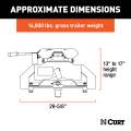 CURT - CURT A16 5th Wheel Hitch, Select Nissan Titan XD, 8' Bed Puck System - Image 2