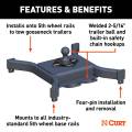 CURT - CURT Spyder 5th Wheel Rail Gooseneck Hitch with 2-5/16" Ball, 30K - Image 3