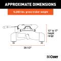 CURT - CURT A16 5th Wheel Hitch, Select Silverado, Sierra 2500, 3500 HD, 8' Bed Puck System - Image 2