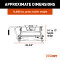 CURT - CURT E16 Sliding 5th Wheel Hitch, 16,000 lbs. - Image 2