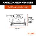 CURT - CURT A25 Sliding 5th Wheel Hitch, 25,000 lbs. - Image 2