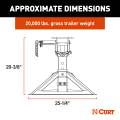 CURT - CURT CrossWing 20K Single-Point 5th Wheel Hitch for 2-5/16" Gooseneck - Image 2