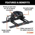 CURT - CURT E16 Sliding 5th Wheel Hitch with Rails, 16,000 lbs. - Image 3