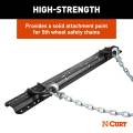 CURT - CURT CrossWing 5th Wheel Safety Chain Assembly with Rail Anchors - Image 5