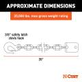 CURT - CURT CrossWing 5th Wheel Safety Chain Assembly - Image 2
