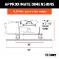 CURT - CURT A16 Sliding 5th Wheel Hitch with Rails, 16,000 lbs. - Image 2