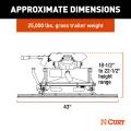 CURT - CURT A25 Sliding 5th Wheel Hitch with Rails, 25,000 lbs. - Image 2