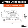 CURT - CURT Q24 5th Wheel Slider Hitch, Select Ram 2500, 3500, 6.5' Bed Puck System - Image 2
