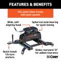 CURT - CURT Q24 5th Wheel Slider Hitch, Select Ram 2500, 3500, 6.5' Bed Puck System - Image 3