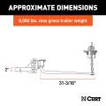 CURT - CURT Round Bar Weight Distribution Hitch with Integrated Lubrication (6-8K) - Image 2