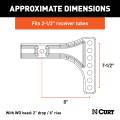 CURT - CURT Weight Distribution Shank (2-1/2" Shank, 2" Drop, 6" Rise) - Image 2