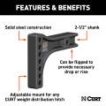 CURT - CURT Weight Distribution Shank (2-1/2" Shank, 2" Drop, 6" Rise) - Image 3