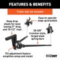 CURT - CURT Deep Drop Trunnion Bar Weight Distribution Hitch (8K - 10K lbs, 30-5/8" Bars) - Image 3