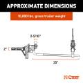 CURT - CURT TruTrack 2P Trailer-Mounted Weight Distribution Hitch, 8-10K - Image 4