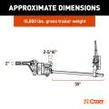 CURT - CURT TruTrack 4P Trailer-Mounted Weight Distribution Hitch, 8-10K - Image 4